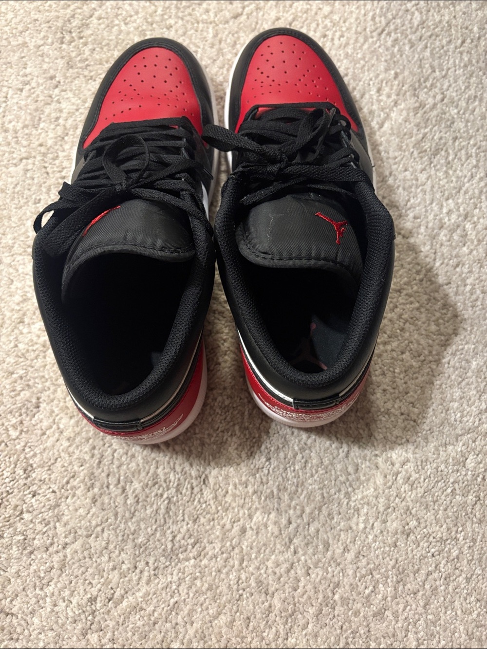 Nike Red & Black High-Top Basketball Sneakers